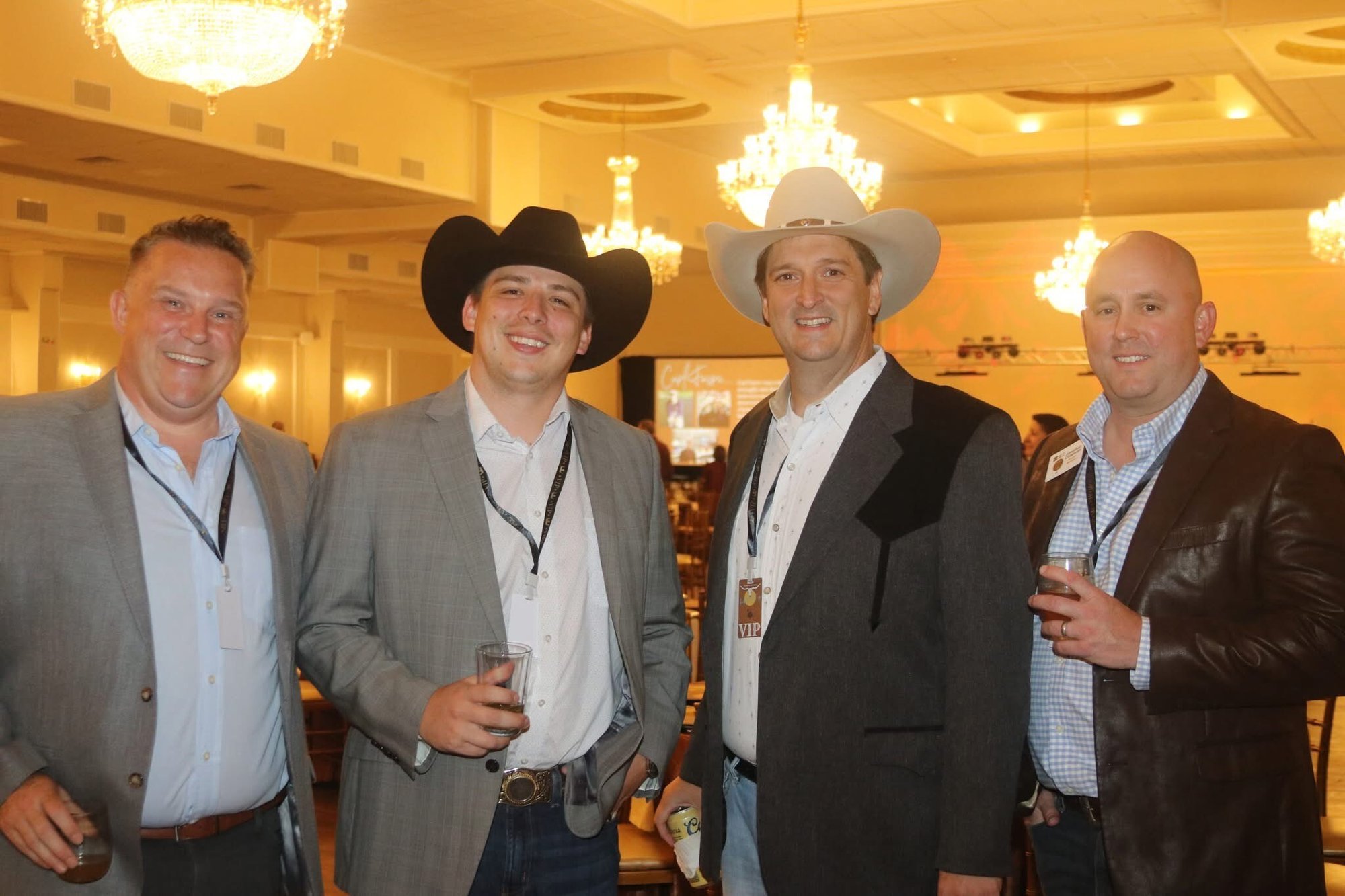 Nick McGuire and Jonathan Chapman at the 2025 Parks Youth Ranch Cowboy Up event.