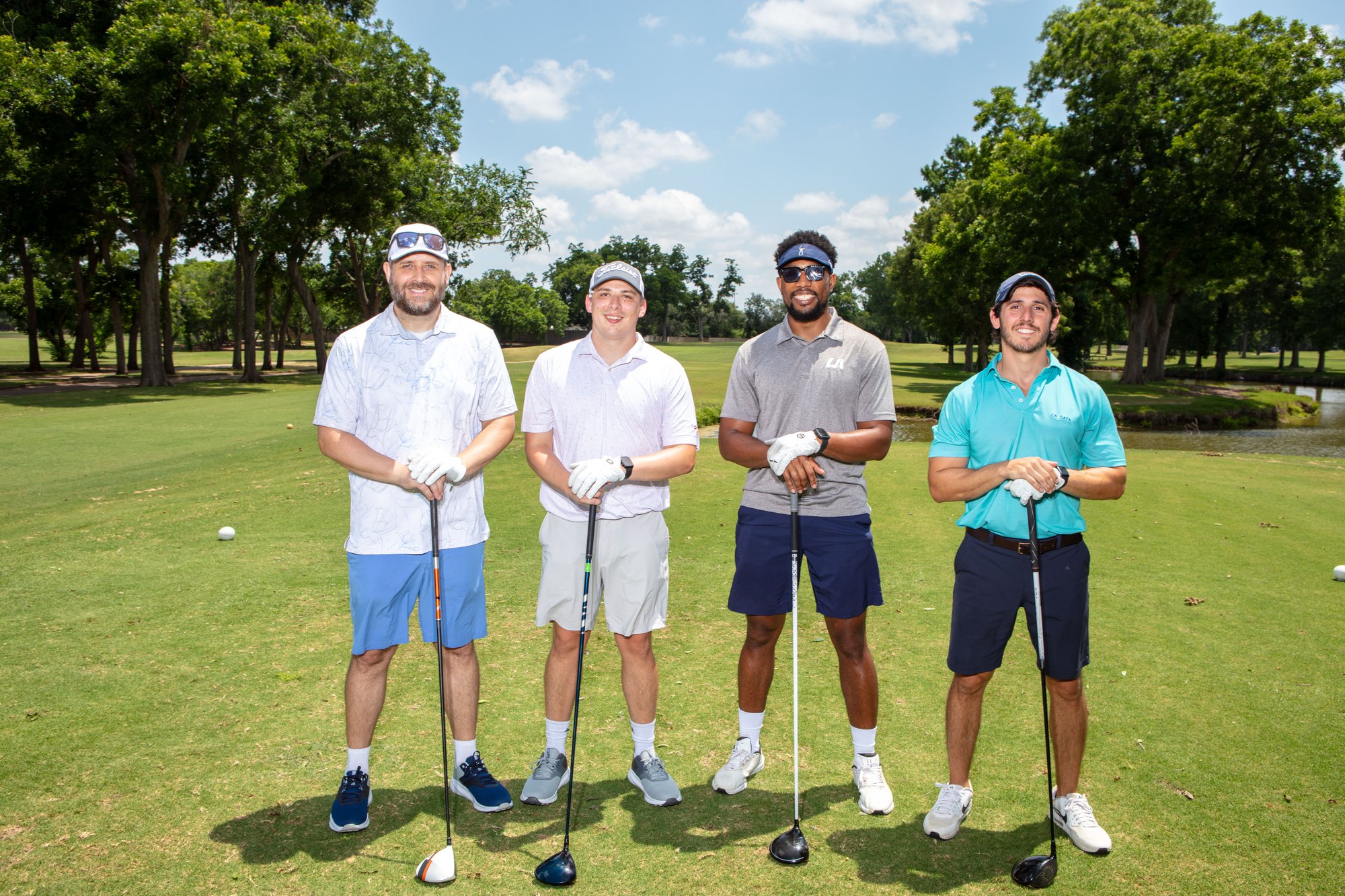 Nick McGuire & Brandon Arns of WJ Interests @ Arc of Fort Bend County Golf Classic in June '25. 